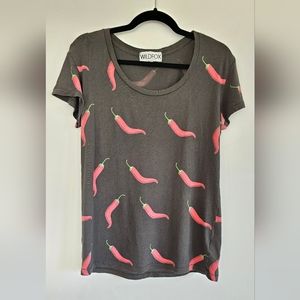 Wildfox Chili Pepper T Shirt S Small